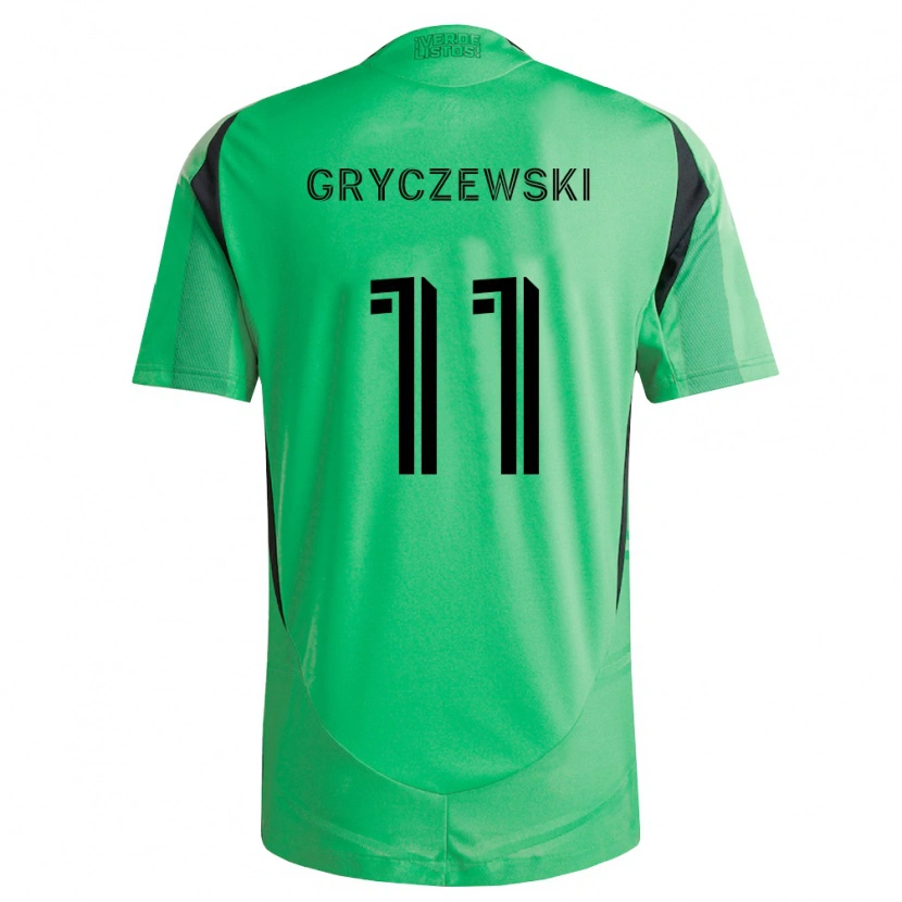 Danxen Bambino Maglia Patrick Gryczewski #11 Verde Smeraldo Nero Kit Gara Home 2026/27 Maglietta