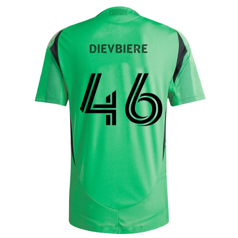 Danxen Bambino Maglia Vona Dievbiere #46 Verde Smeraldo Nero Kit Gara Home 2026/27 Maglietta