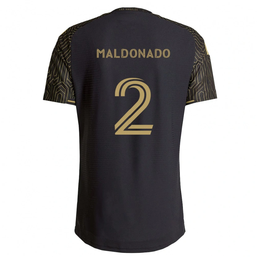 Danxen Bambino Maglia Denil Maldonado #2 Marrone Nero Kit Gara Home 2026/27 Maglietta
