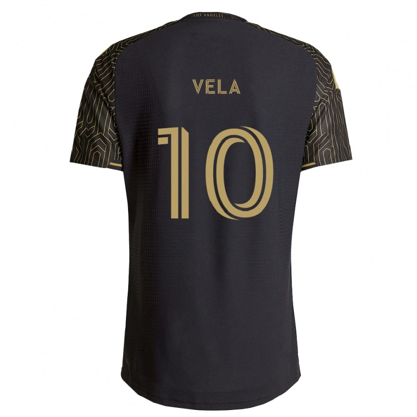 Danxen Bambino Maglia Carlos Vela #10 Marrone Nero Kit Gara Home 2026/27 Maglietta