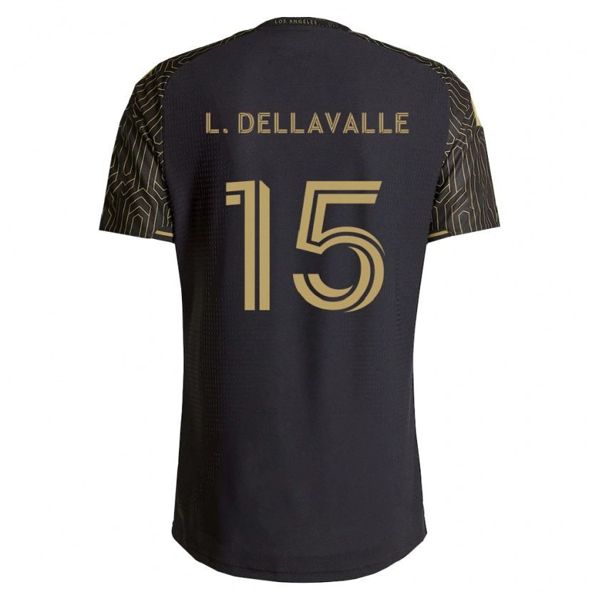 Danxen Bambino Maglia Lorenzo Dellavalle #15 Marrone Nero Kit Gara Home 2026/27 Maglietta