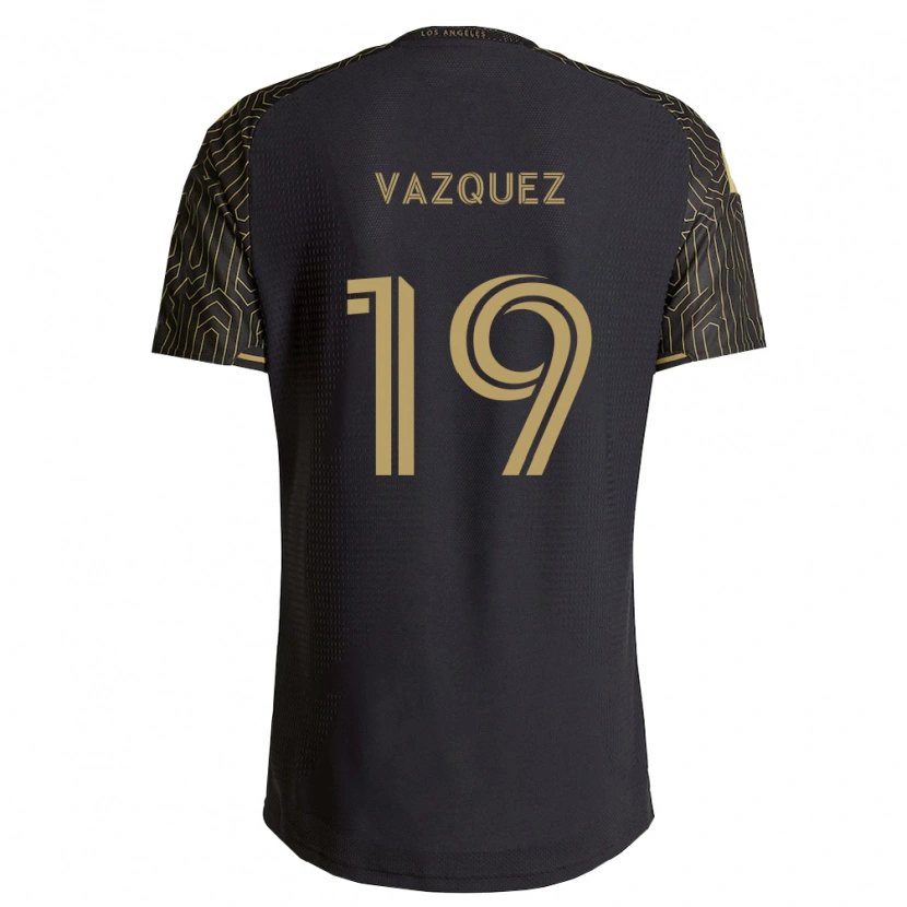 Danxen Bambino Maglia Favian Vazquez #19 Marrone Nero Kit Gara Home 2026/27 Maglietta