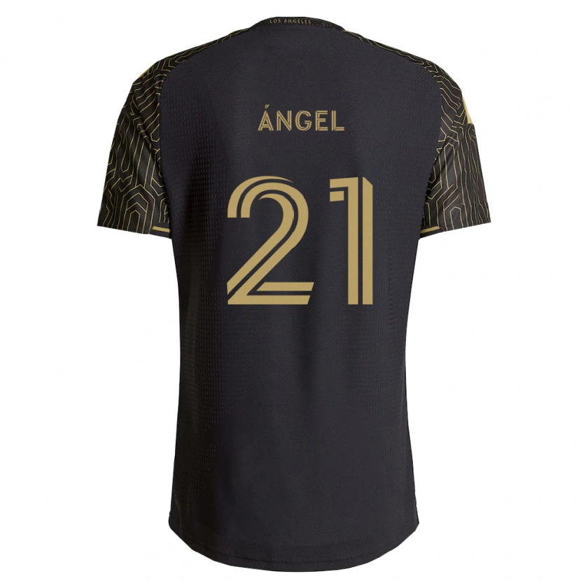 Danxen Bambino Maglia Tomás Ángel #21 Marrone Nero Kit Gara Home 2026/27 Maglietta