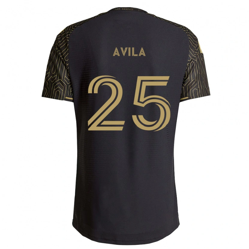 Danxen Bambino Maglia Armando Avila #25 Marrone Nero Kit Gara Home 2026/27 Maglietta