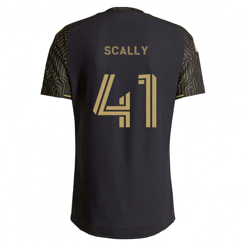 Danxen Bambino Maglia Ethan Scally #41 Marrone Nero Kit Gara Home 2026/27 Maglietta