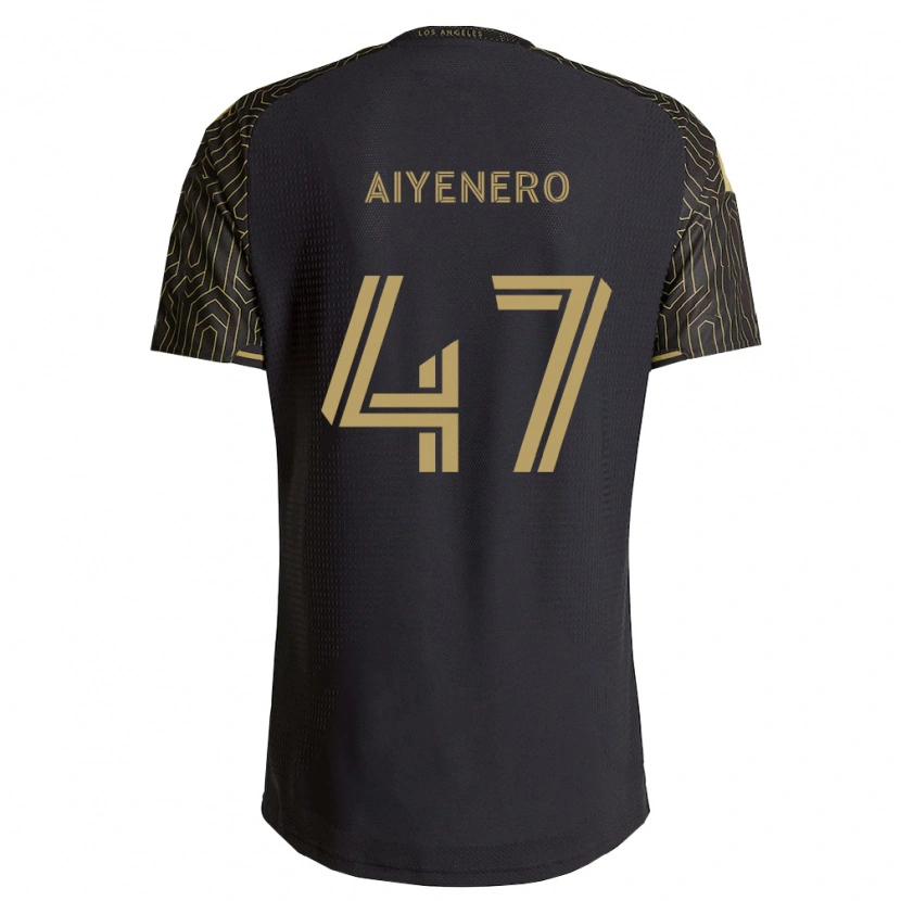 Danxen Bambino Maglia Marius Aiyenero #47 Marrone Nero Kit Gara Home 2026/27 Maglietta
