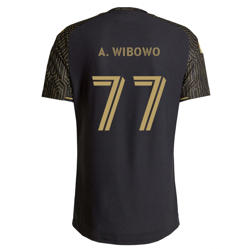 Danxen Bambino Maglia Adrian Wibowo #77 Marrone Nero Kit Gara Home 2026/27 Maglietta
