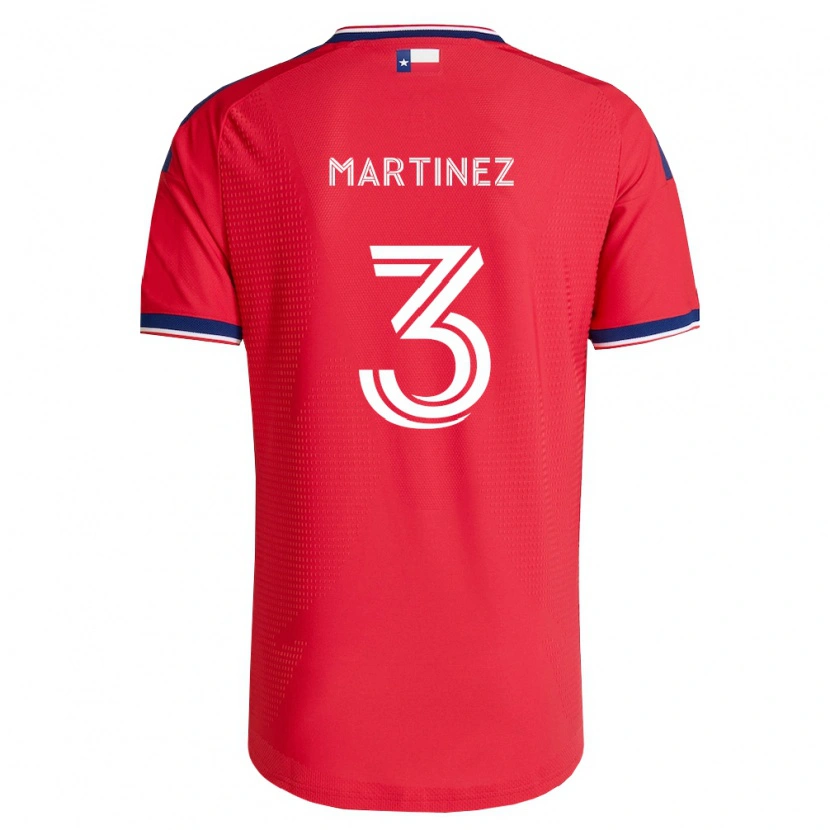 Danxen Bambino Maglia José Antonio Martínez #3 Rosso Blu Bianco Kit Gara Home 2026/27 Maglietta
