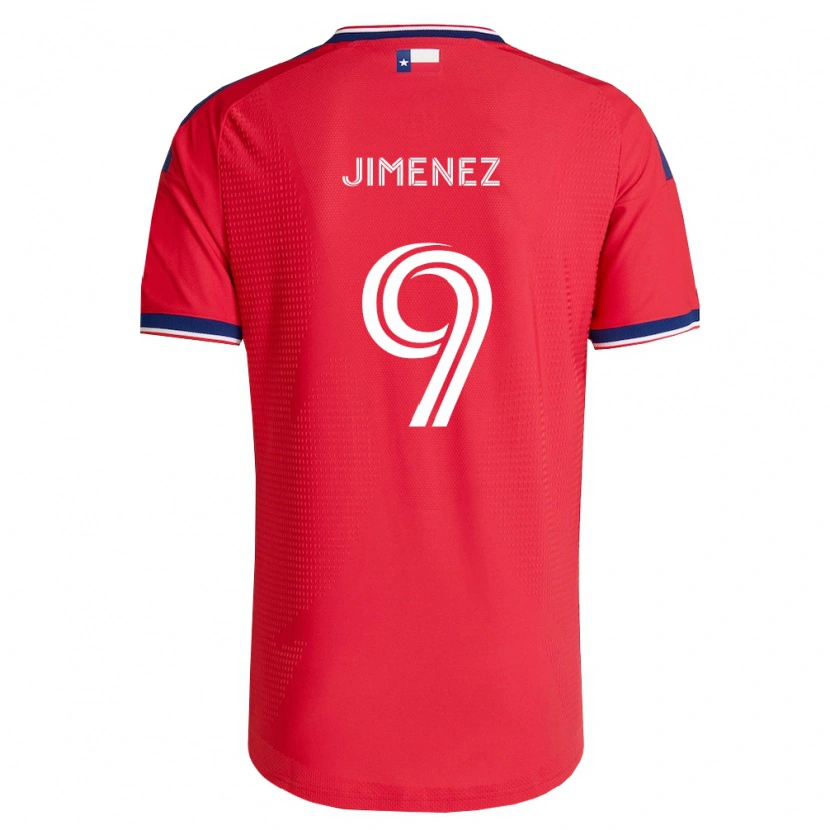 Danxen Bambino Maglia Jesús Jiménez #9 Rosso Blu Bianco Kit Gara Home 2026/27 Maglietta