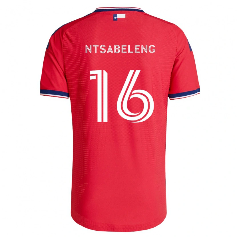 Danxen Bambino Maglia Tsiki Ntsabeleng #16 Rosso Blu Bianco Kit Gara Home 2026/27 Maglietta