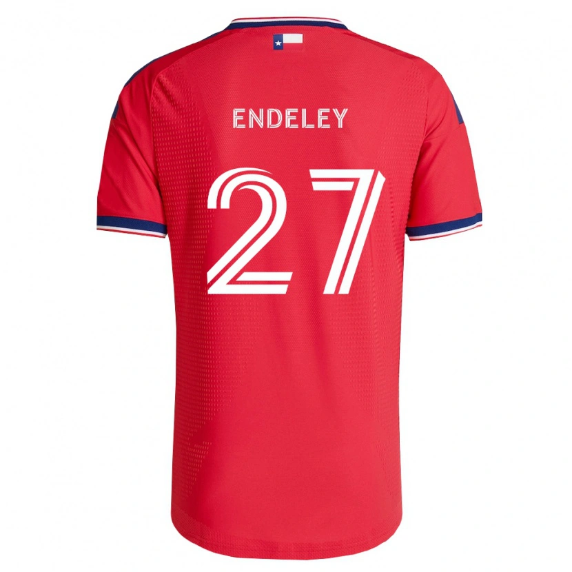 Danxen Bambino Maglia Herbert Endeley #27 Rosso Blu Bianco Kit Gara Home 2026/27 Maglietta