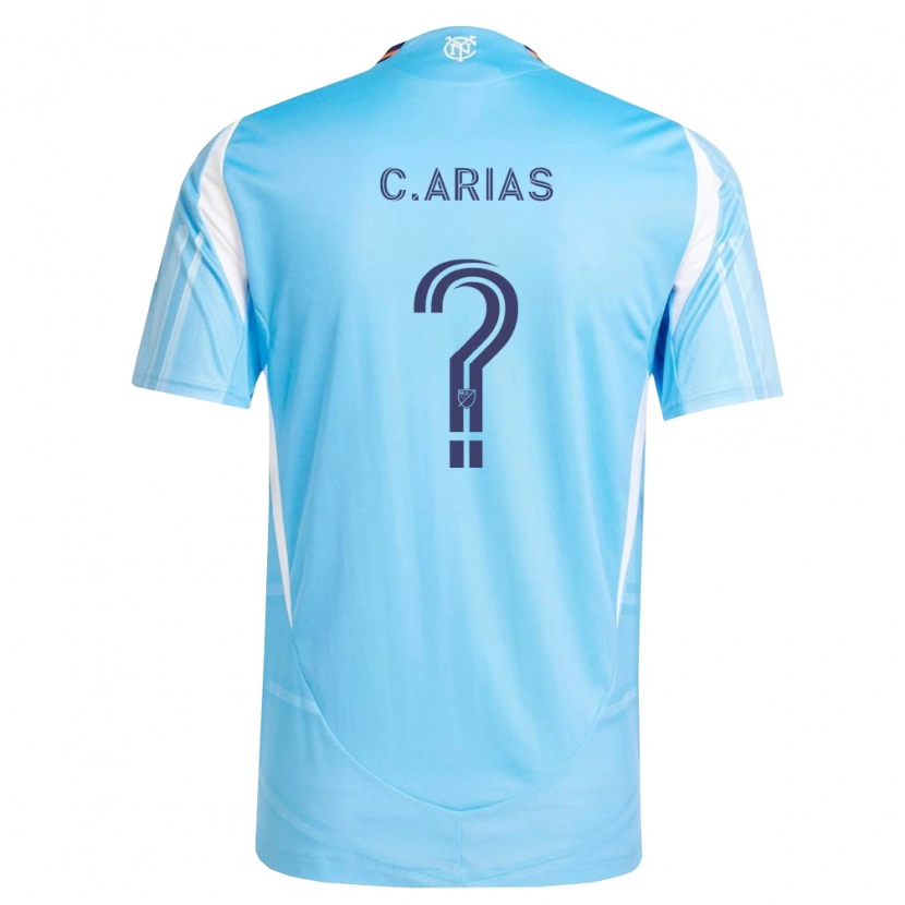 Danxen Bambino Maglia Cristopher Arias #0 Azzurro Bianco Kit Gara Home 2026/27 Maglietta
