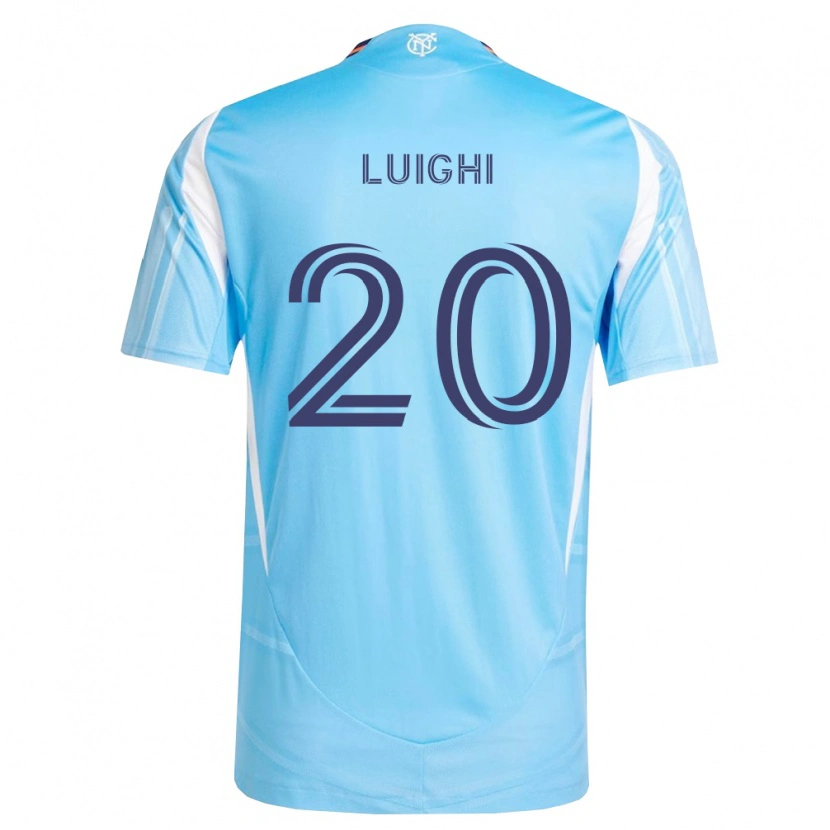 Danxen Bambino Maglia Luighi Hanri Sousa Santos #20 Azzurro Bianco Kit Gara Home 2026/27 Maglietta