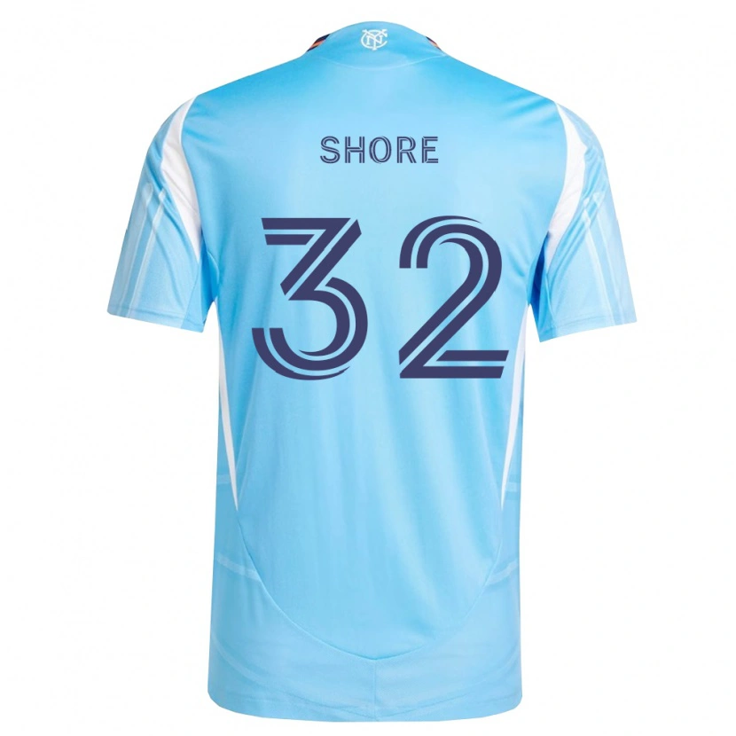 Danxen Bambino Maglia Jonathan Shore #32 Azzurro Bianco Kit Gara Home 2026/27 Maglietta