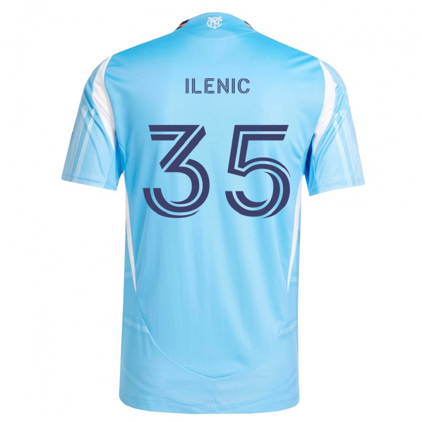 Danxen Bambino Maglia Mitja Ilenic #35 Azzurro Bianco Kit Gara Home 2026/27 Maglietta