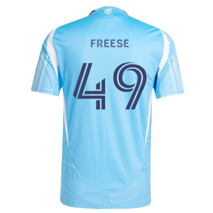 Danxen Bambino Maglia Matt Freese #49 Azzurro Bianco Kit Gara Home 2026/27 Maglietta