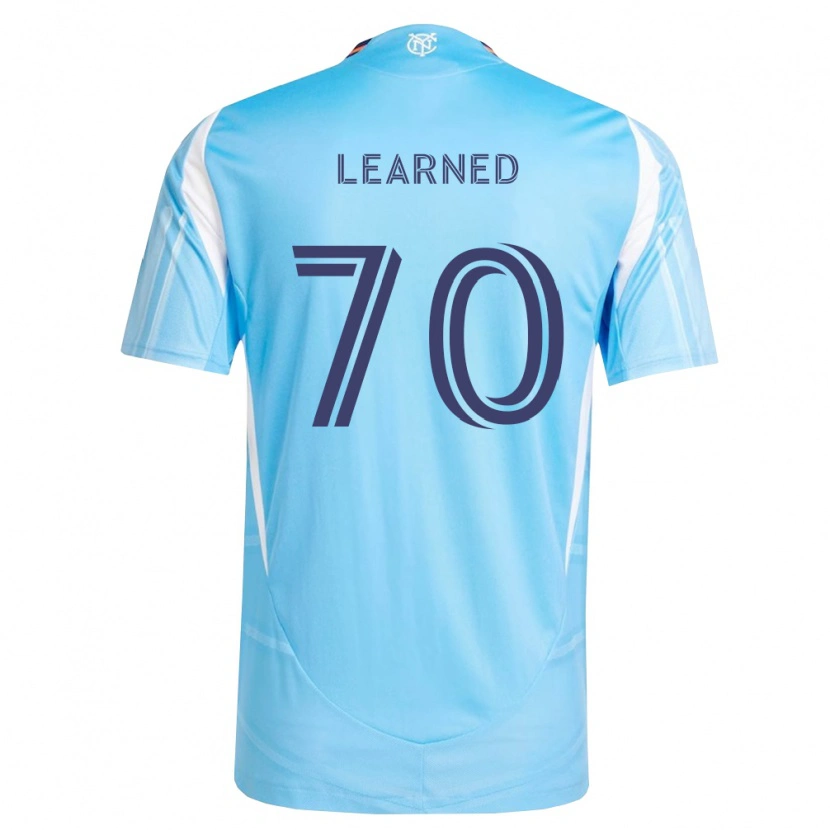 Danxen Bambino Maglia Mac Learned #70 Azzurro Bianco Kit Gara Home 2026/27 Maglietta