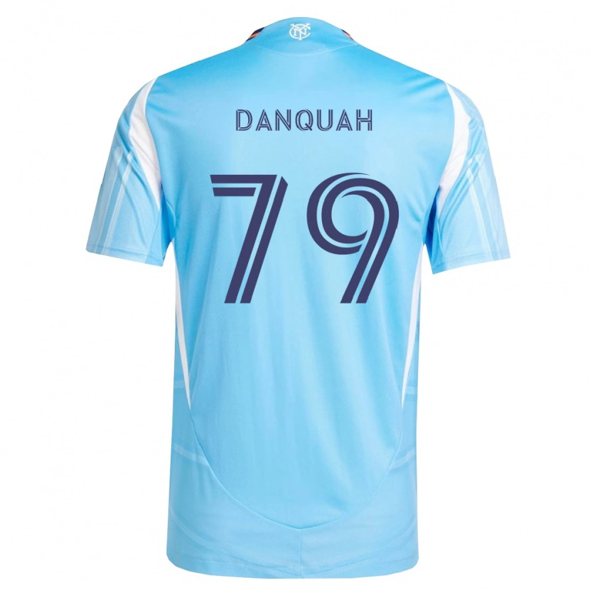 Danxen Bambino Maglia Caleb Danquah #79 Azzurro Bianco Kit Gara Home 2026/27 Maglietta