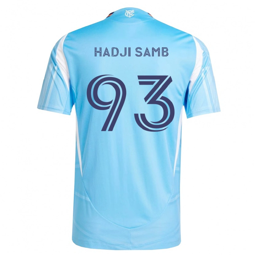 Danxen Bambino Maglia El Hadji Samb #93 Azzurro Bianco Kit Gara Home 2026/27 Maglietta