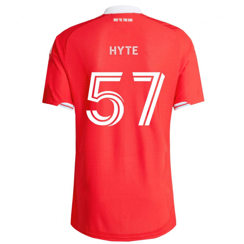 Danxen Bambino Maglia Darris Hyte #57 Rosso Blu Scuro Bianco Kit Gara Home 2026/27 Maglietta