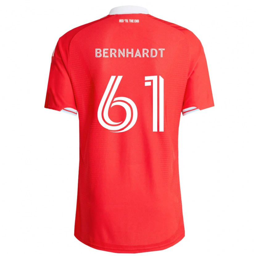 Danxen Bambino Maglia Harrison Bernhardt #61 Rosso Blu Scuro Bianco Kit Gara Home 2026/27 Maglietta