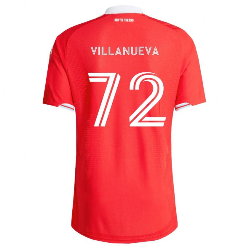 Danxen Bambino Maglia Damyan Villanueva #72 Rosso Blu Scuro Bianco Kit Gara Home 2026/27 Maglietta