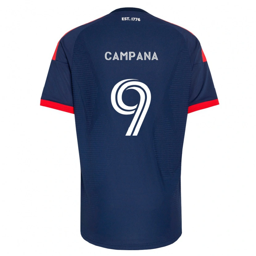 Danxen Bambino Maglia Leonardo Campana #9 Blu Reale Rosso Bianco Kit Gara Home 2026/27 Maglietta