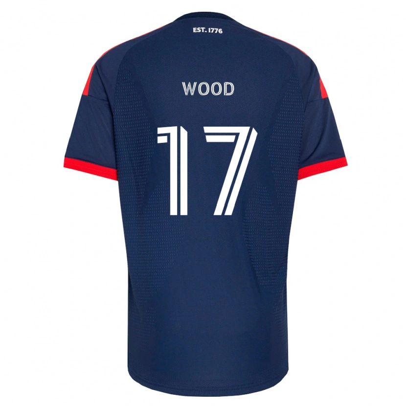 Danxen Bambino Maglia Bobby Wood #17 Blu Reale Rosso Bianco Kit Gara Home 2026/27 Maglietta