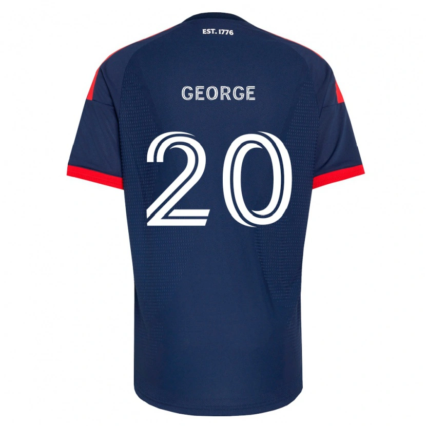 Danxen Bambino Maglia Sharod George #20 Blu Reale Rosso Bianco Kit Gara Home 2026/27 Maglietta