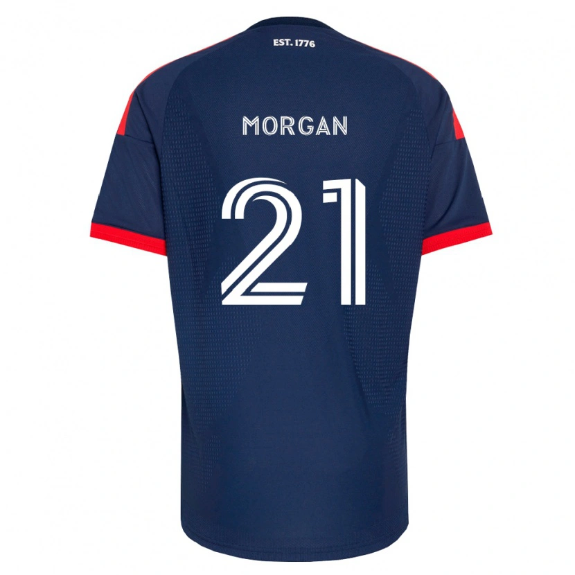Danxen Bambino Maglia Myles Morgan #21 Blu Reale Rosso Bianco Kit Gara Home 2026/27 Maglietta