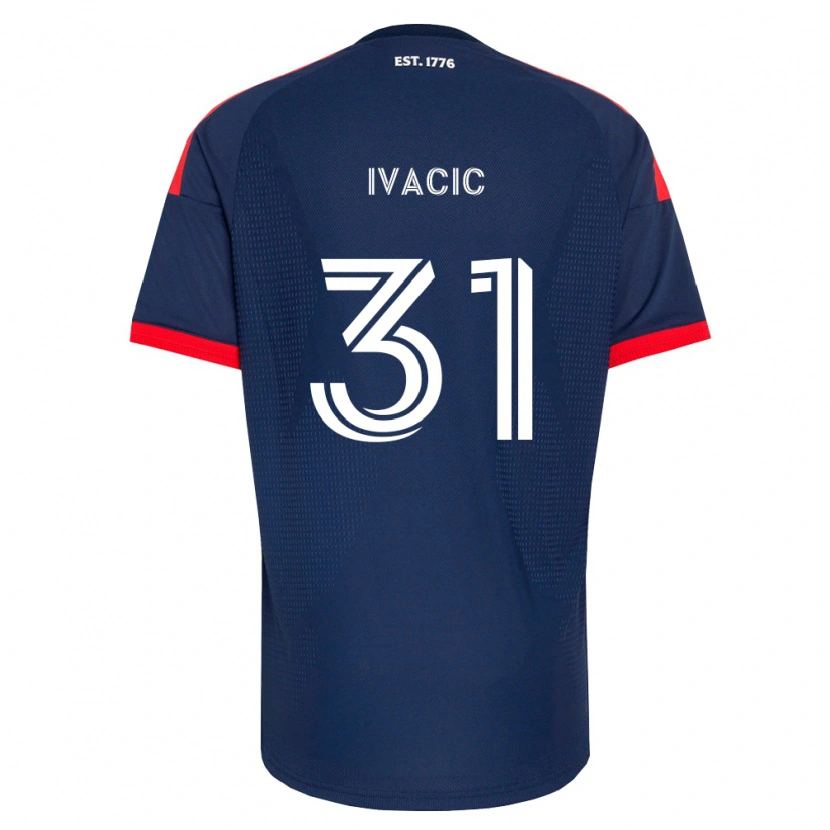 Danxen Bambino Maglia Aljaz Ivacic #31 Blu Reale Rosso Bianco Kit Gara Home 2026/27 Maglietta
