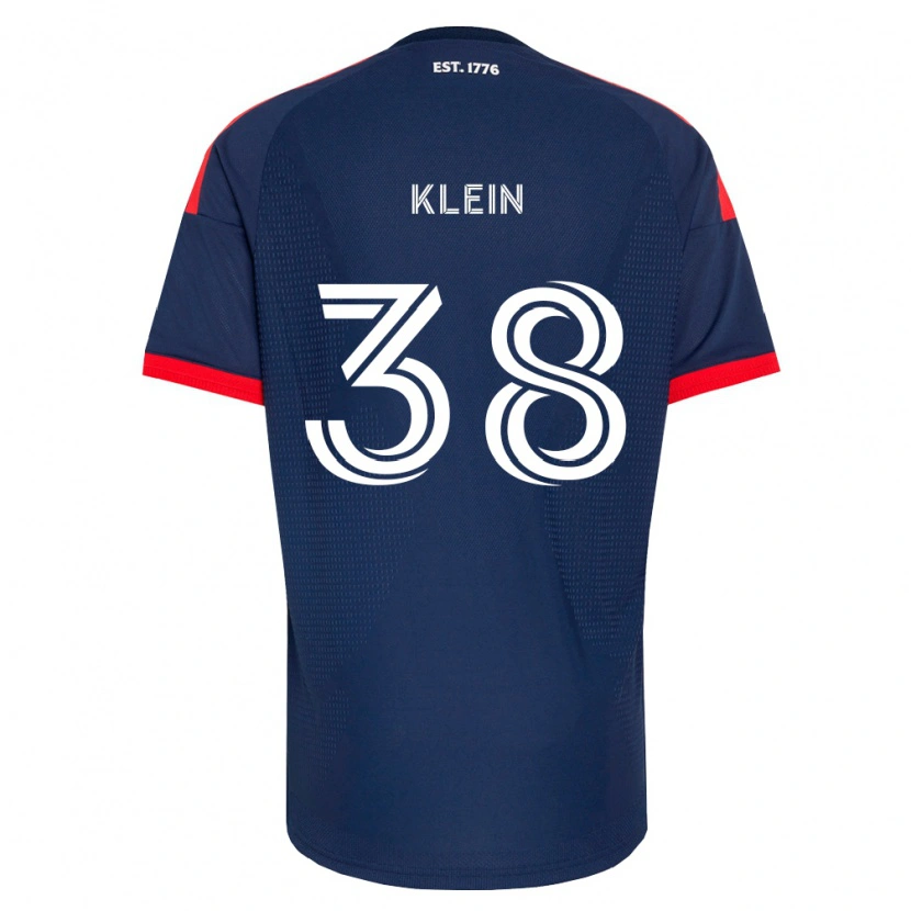 Danxen Bambino Maglia Eric Klein #38 Blu Reale Rosso Bianco Kit Gara Home 2026/27 Maglietta