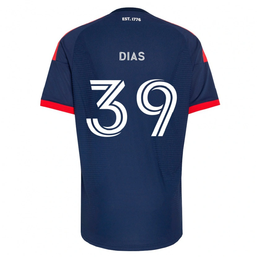 Danxen Bambino Maglia Marcos Dias #39 Blu Reale Rosso Bianco Kit Gara Home 2026/27 Maglietta