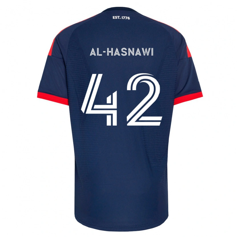 Danxen Bambino Maglia Moshtaba Al-Hasnawi #42 Blu Reale Rosso Bianco Kit Gara Home 2026/27 Maglietta