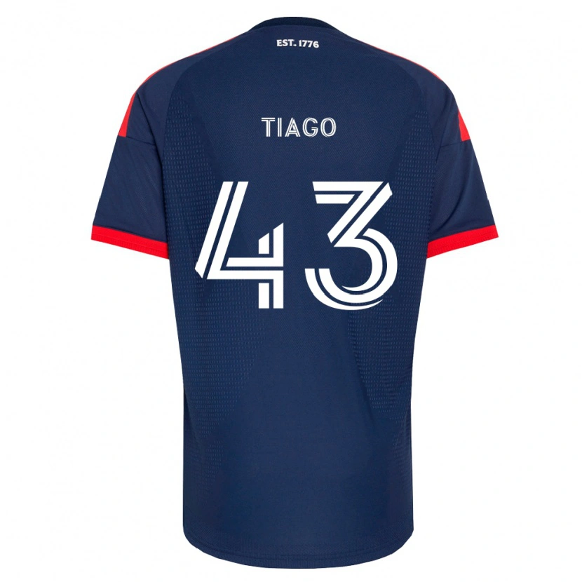 Danxen Bambino Maglia Santiago Suárez #43 Blu Reale Rosso Bianco Kit Gara Home 2026/27 Maglietta