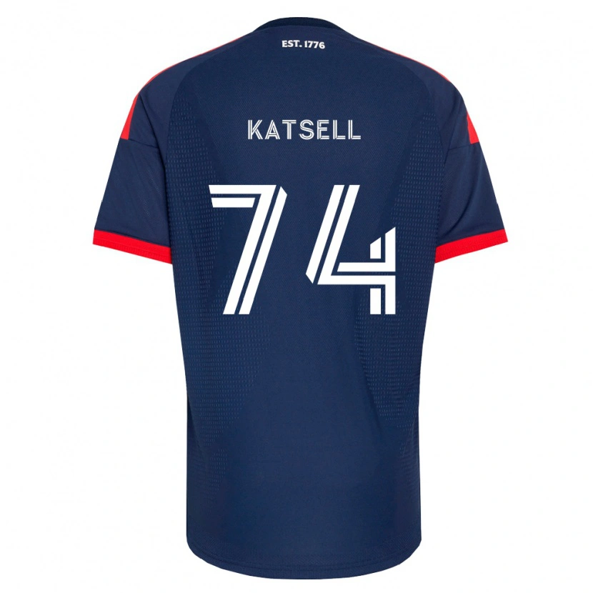 Danxen Bambino Maglia Levi Katsell #74 Blu Reale Rosso Bianco Kit Gara Home 2026/27 Maglietta