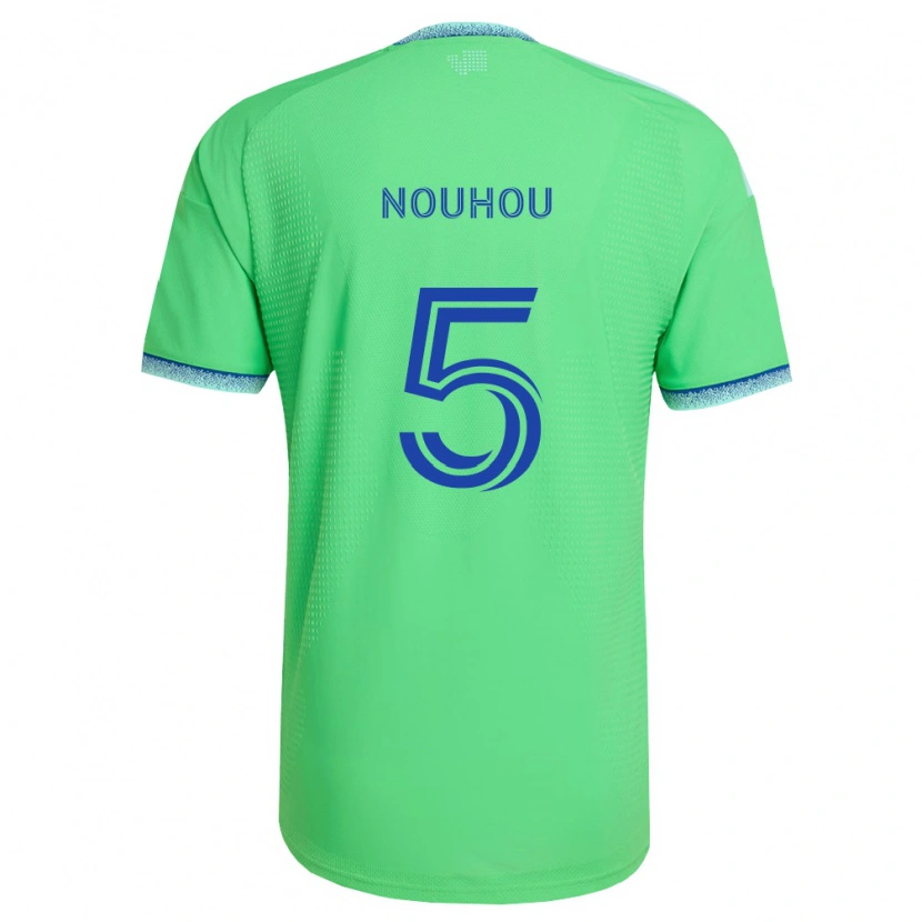Danxen Bambino Maglia Nouhou Tolo #5 Verde Azzurro Kit Gara Home 2026/27 Maglietta