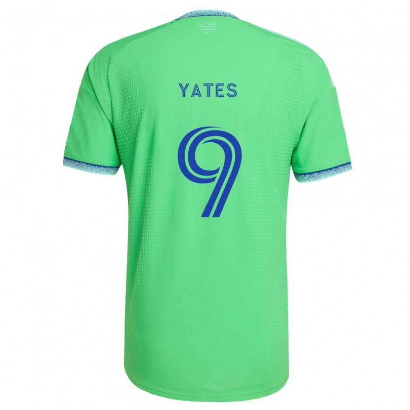 Danxen Bambino Maglia Summer Yates #9 Verde Azzurro Kit Gara Home 2026/27 Maglietta