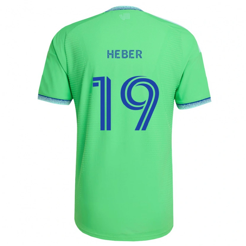 Danxen Bambino Maglia Héber #19 Verde Azzurro Kit Gara Home 2026/27 Maglietta