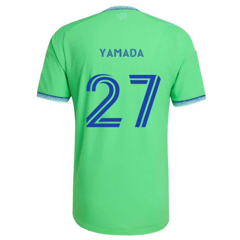 Danxen Bambino Maglia Hikari Yamada #27 Verde Azzurro Kit Gara Home 2026/27 Maglietta