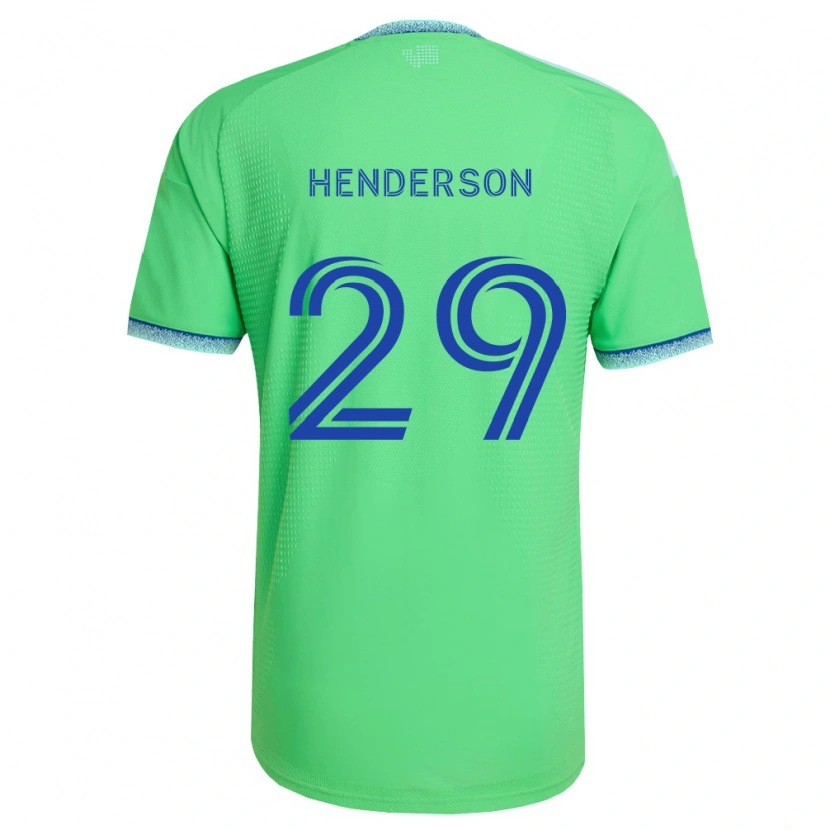 Danxen Bambino Maglia Anna Henderson #29 Verde Azzurro Kit Gara Home 2026/27 Maglietta