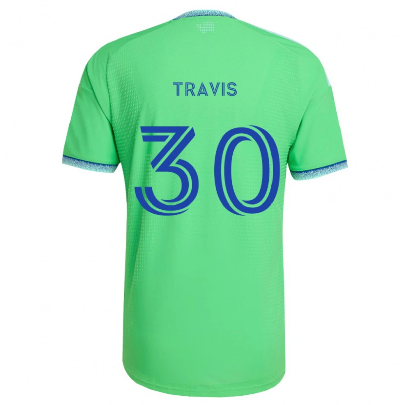 Danxen Bambino Maglia Riley Travis #30 Verde Azzurro Kit Gara Home 2026/27 Maglietta