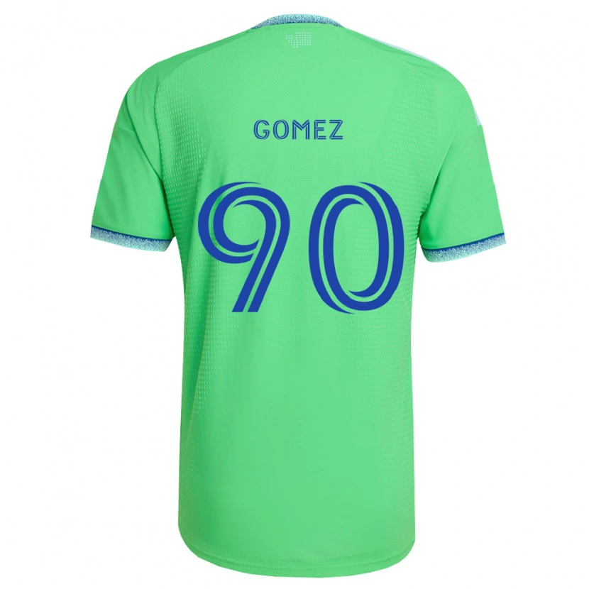 Danxen Bambino Maglia Sebastian Gomez #90 Verde Azzurro Kit Gara Home 2026/27 Maglietta