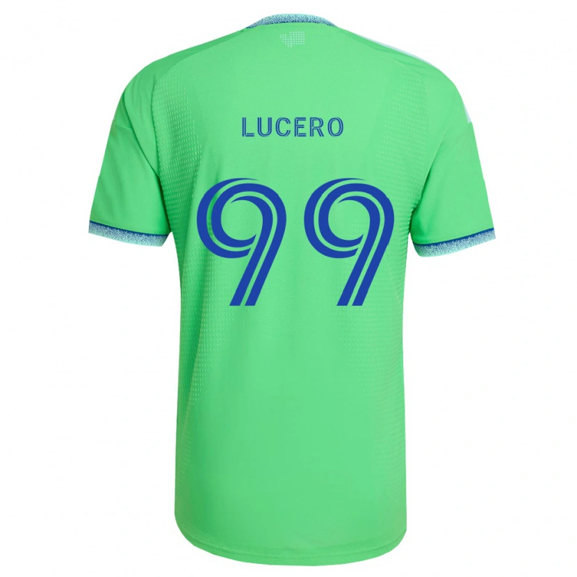 Danxen Bambino Maglia Landon Lucero #99 Verde Azzurro Kit Gara Home 2026/27 Maglietta