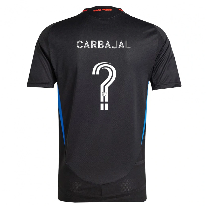 Danxen Bambino Maglia Sebastian Carbajal #0 Blu Bianco Nero Kit Gara Home 2026/27 Maglietta