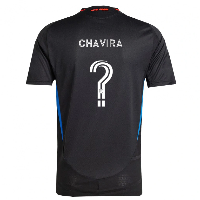 Danxen Bambino Maglia Scott Chavira #0 Blu Bianco Nero Kit Gara Home 2026/27 Maglietta