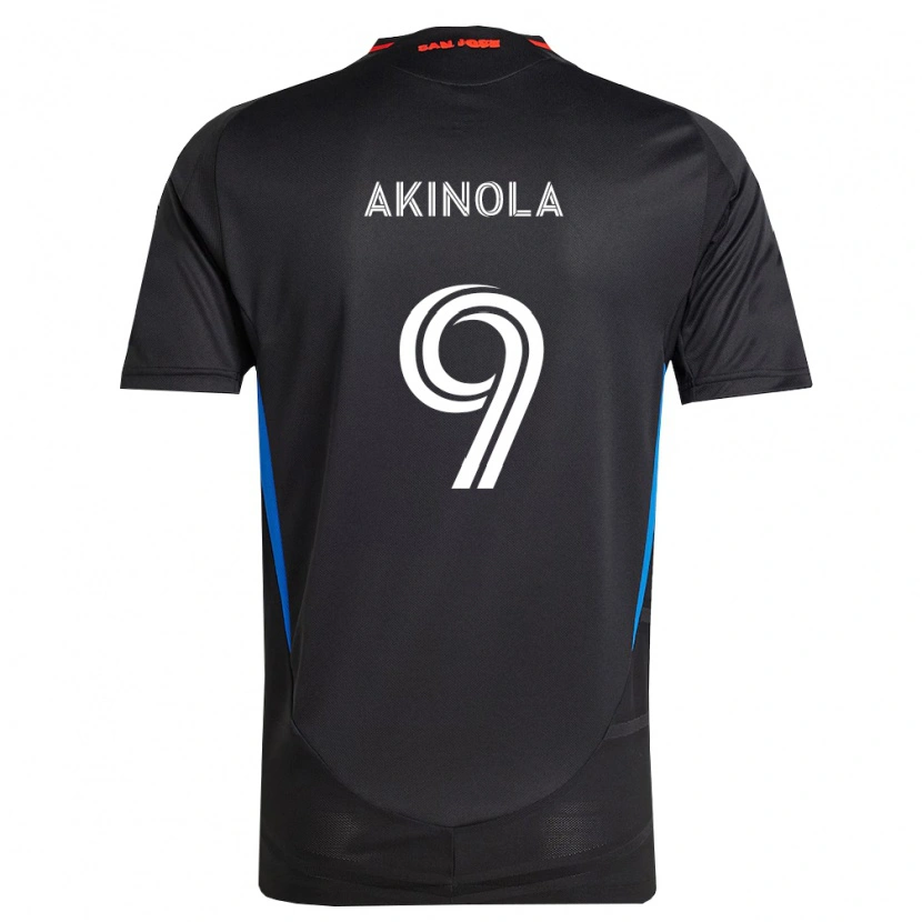 Danxen Bambino Maglia Ayo Akinola #9 Blu Bianco Nero Kit Gara Home 2026/27 Maglietta