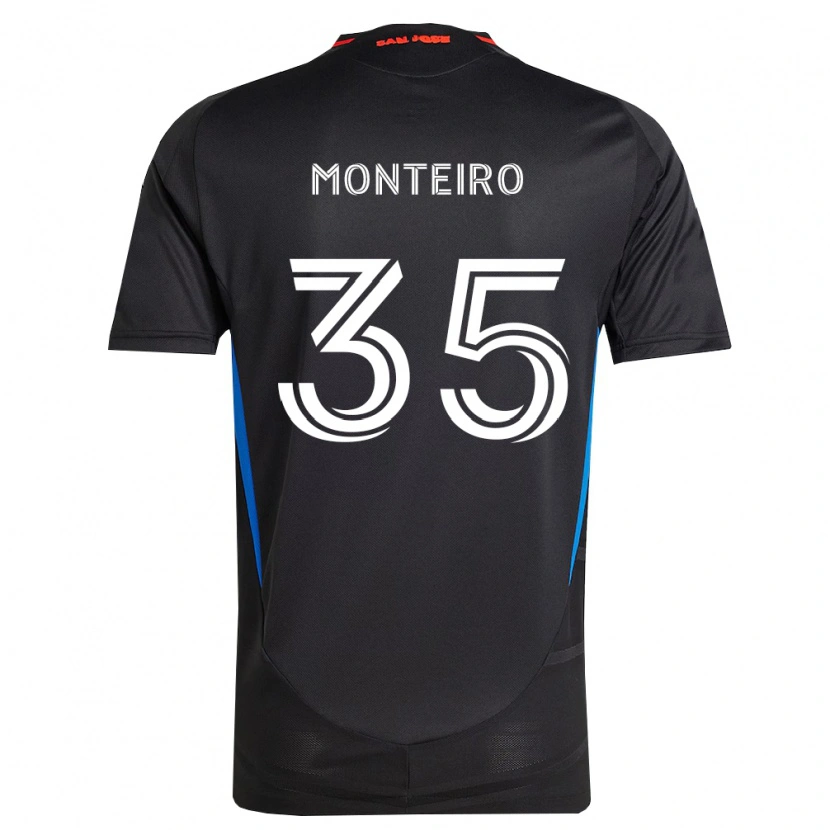 Danxen Bambino Maglia Jamiro Monteiro #35 Blu Bianco Nero Kit Gara Home 2026/27 Maglietta