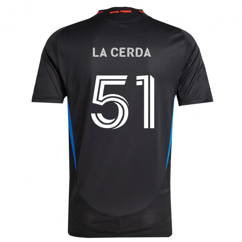Danxen Bambino Maglia Eric De La Cerda #51 Blu Bianco Nero Kit Gara Home 2026/27 Maglietta