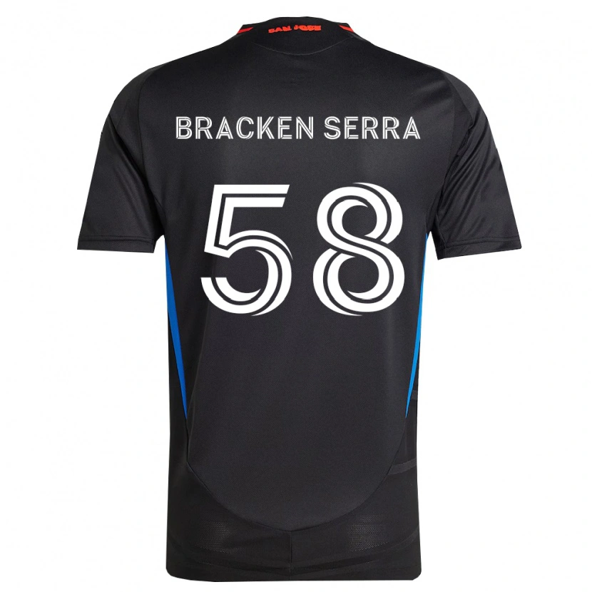 Danxen Bambino Maglia Gabriel Bracken Serra #58 Blu Bianco Nero Kit Gara Home 2026/27 Maglietta